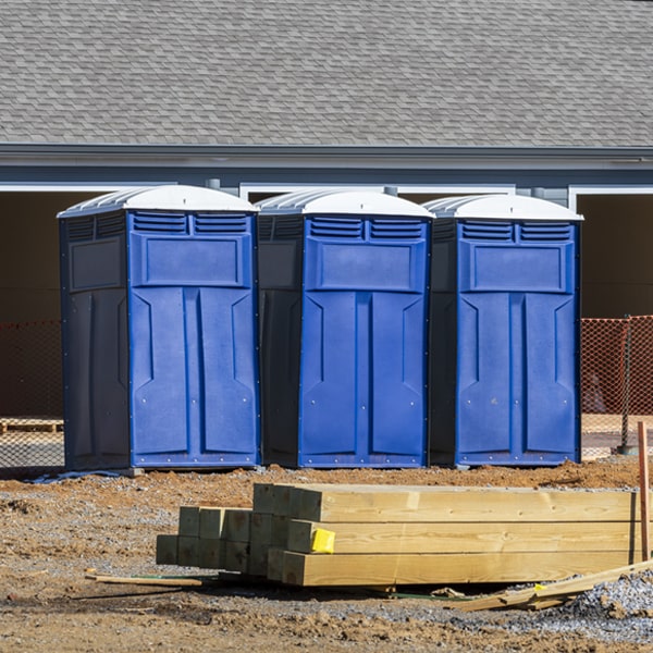 what is the expected delivery and pickup timeframe for the portable restrooms in Boston VA